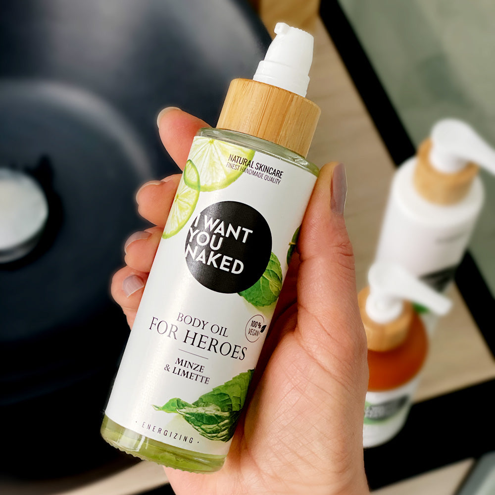 Huile Corporelle 'Pour les Héros'